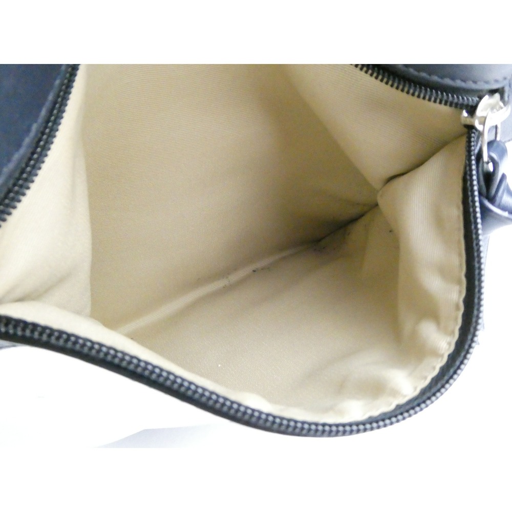 Coach Navy Chalk Leather Bucket Bag F13357 - Picture 14 of 16